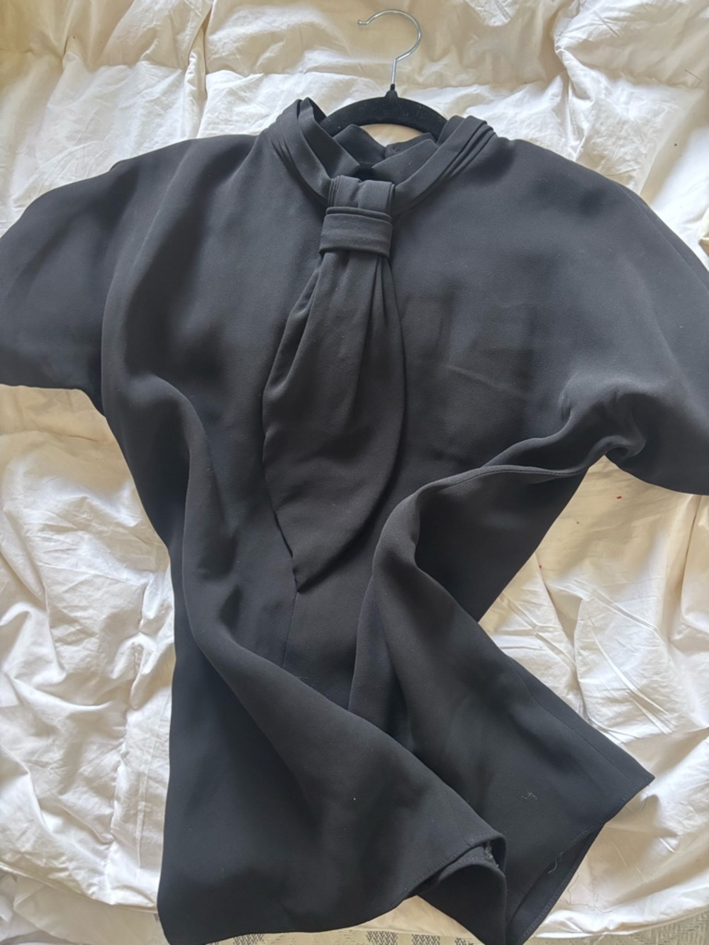 Balenciaga Tie-Neck Blouse